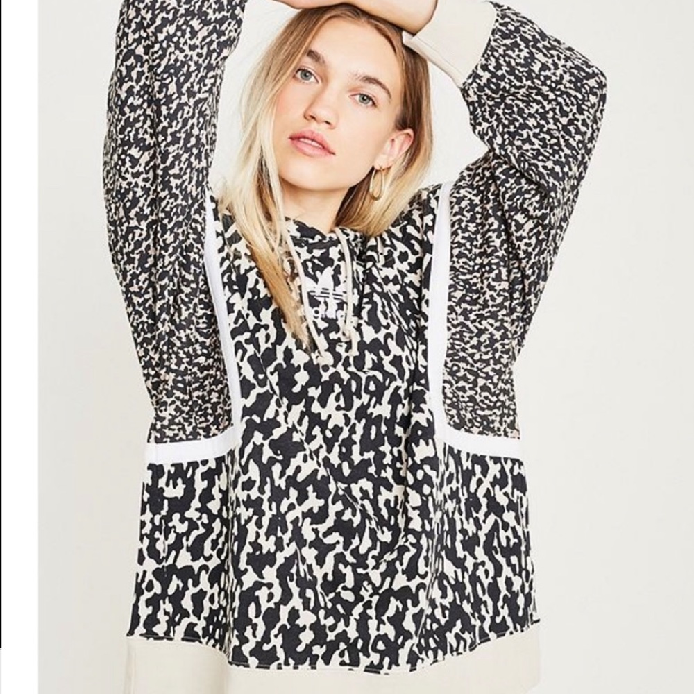 Adidas sweatshirt animal print